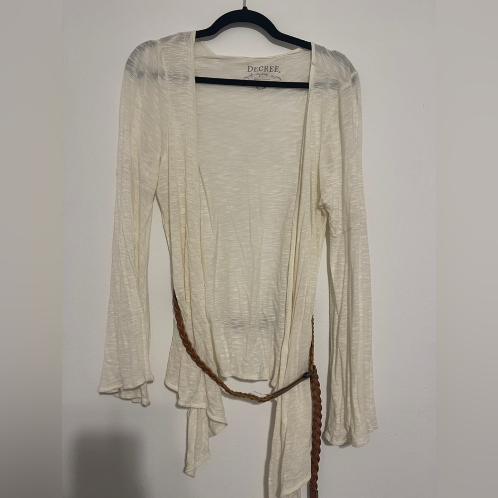Decree Light white jacket/top with belt!